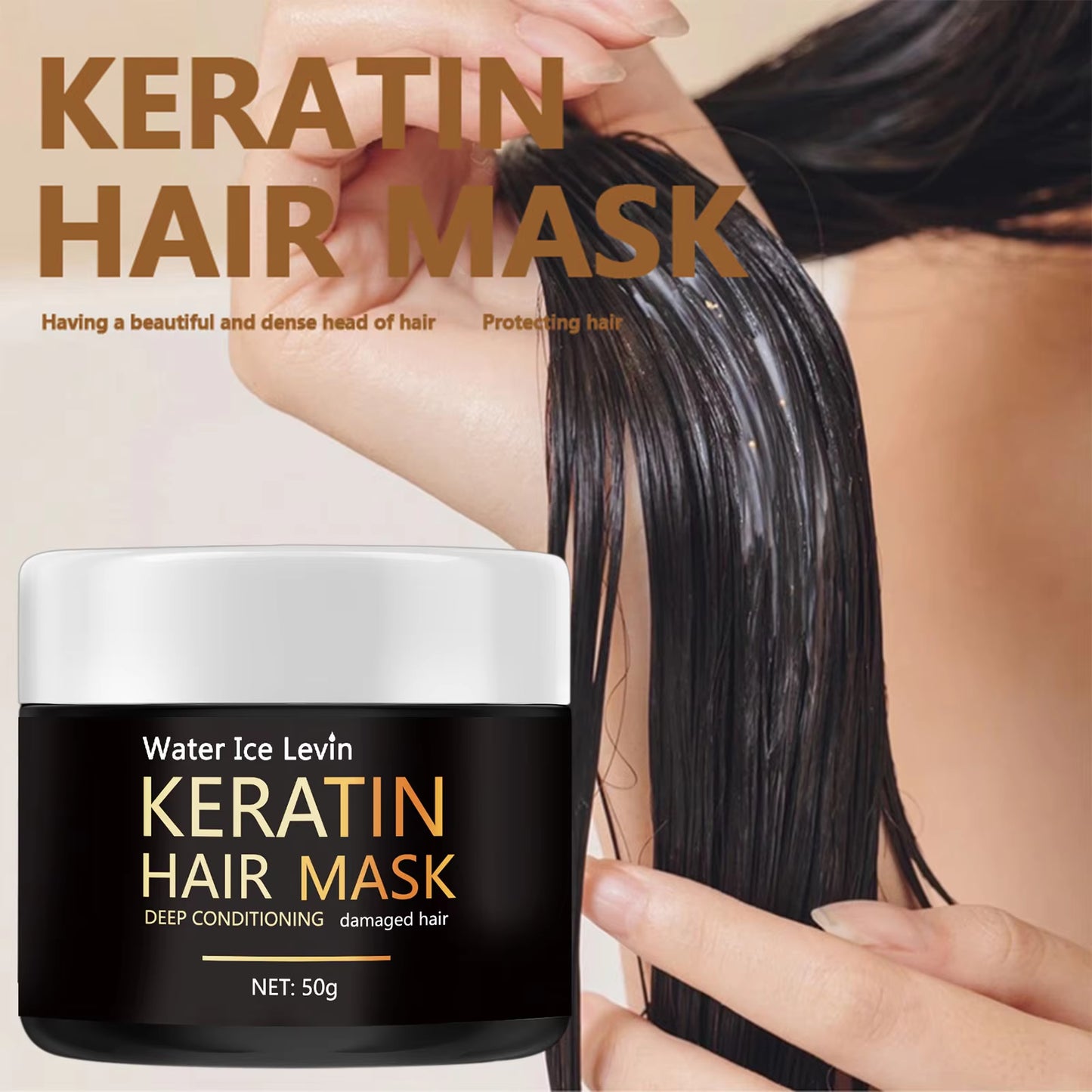 50Gkeratin Hair Mask 5 Seconds Repair Damage Frizzy Hair Mask Damage Hair Mask Treatment Scalp Hair Shiny Hair Care