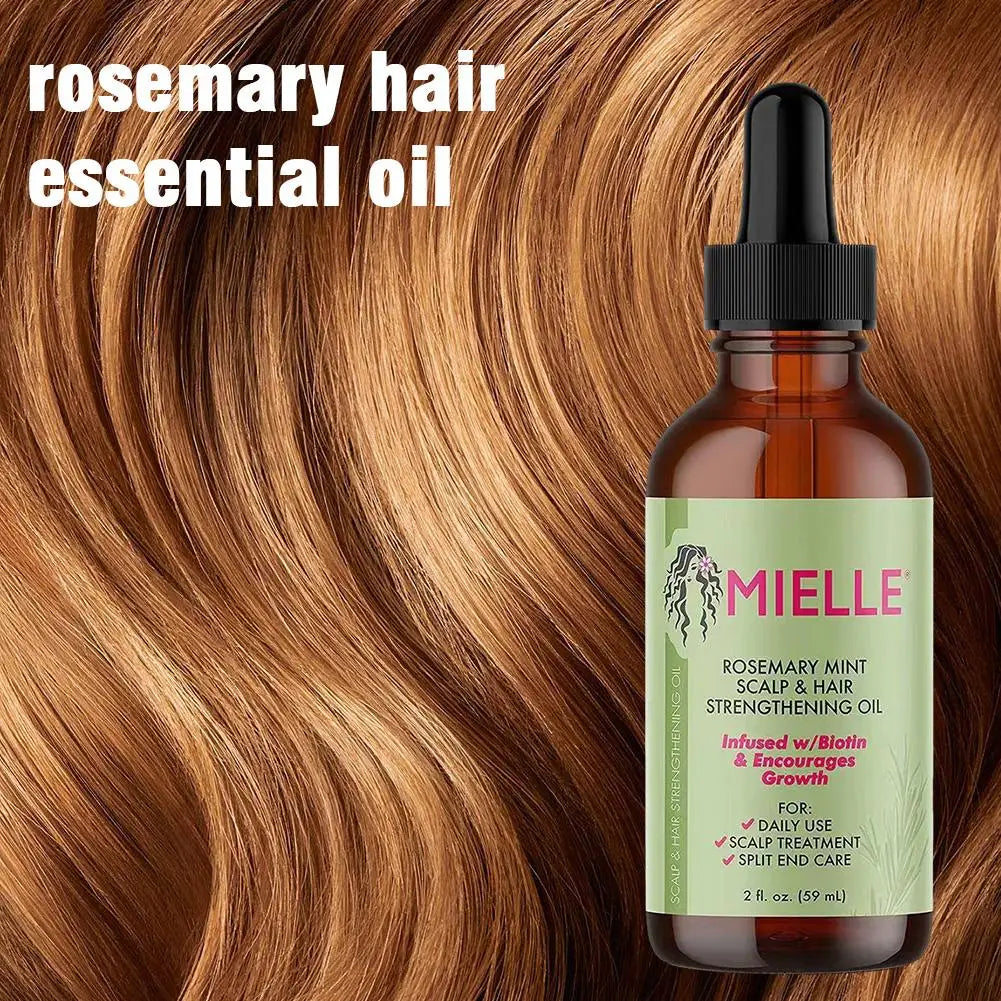 Rosemary Hair Essential Oil Smoothing Hair Strengthening Nourishing Brightrning Moisturing Softening Luster Hair Care Product