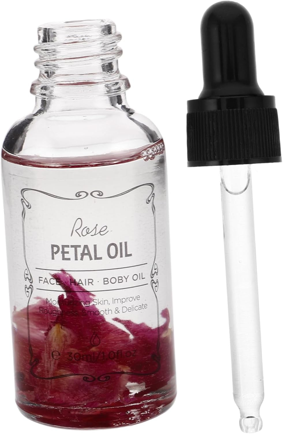 Rose Oil for Dry Skin Face Anti-Aging Facial Essential Oil Skin Elasticity Hair Body Moisturizer