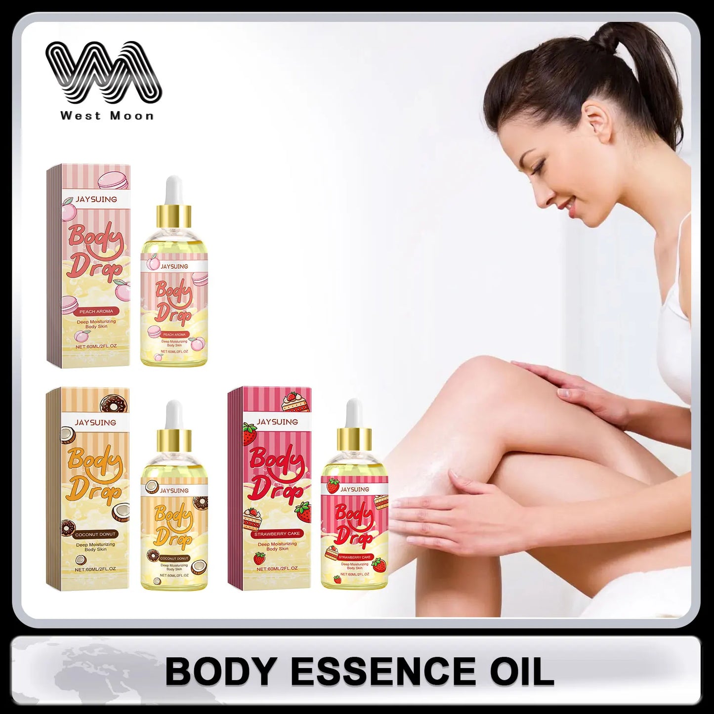 Body Juice Oil Improve Dryness Rough Skin Fade Fine Lines Firming Sooth Skin Care Brightening Smooth Fragrance Body Essence Oil