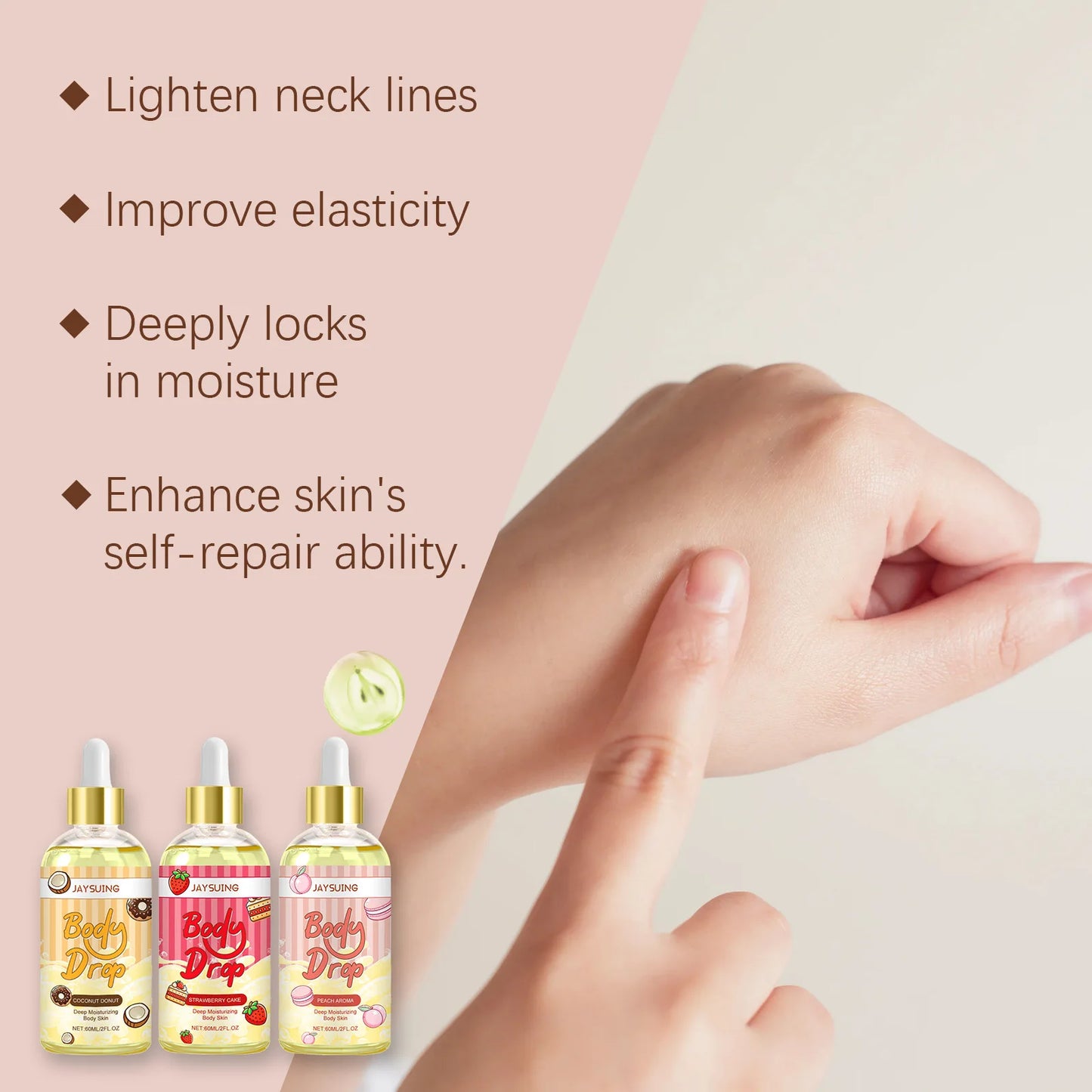 Body Juice Oil Improve Dryness Rough Skin Fade Fine Lines Firming Sooth Skin Care Brightening Smooth Fragrance Body Essence Oil