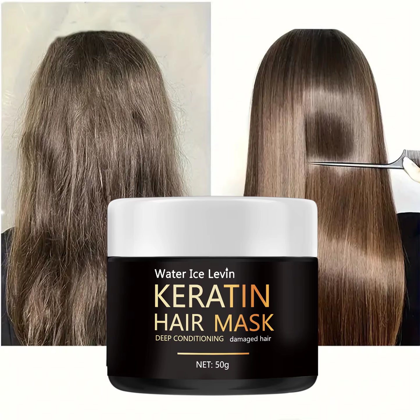 50Gkeratin Hair Mask 5 Seconds Repair Damage Frizzy Hair Mask Damage Hair Mask Treatment Scalp Hair Shiny Hair Care