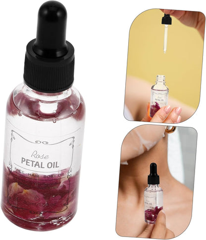 Rose Oil for Dry Skin Face Anti-Aging Facial Essential Oil Skin Elasticity Hair Body Moisturizer